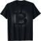 Schwarzes Bitcoin Logo